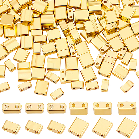 200Pcs 2 Styles Electroplate Glass Seed Beads SEED-BBC0001-01-1