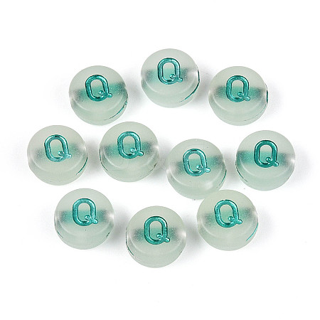 Luminous Frosted Acrylic Beads FACR-T008-02Q-1