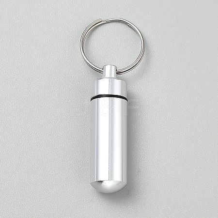 Aluminum Keychain Hanging Bottle DIY-WH0888-374B-1