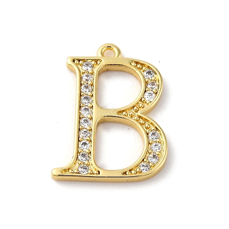 Rack Plating Brass Micro Pave Cubic Zirconia Pendant KK-H449-76G-10-1