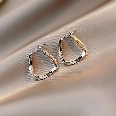 Alloy Hoop Earrings for Women WG80053-21-1