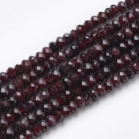 Natural Garnet Beads Strands G-R362-05-1