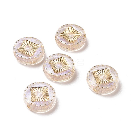 Transparent Acrylic Beads X-OACR-E015-21-1