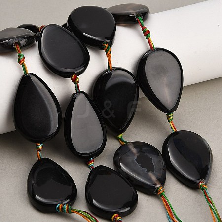 Natural Banded Agate/Striped Agate Beads Strands GG-CBAE0EB-01B-02-1