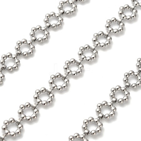 304 Stainless Steel Flower Link Chains CHS-A016-57P-A-1