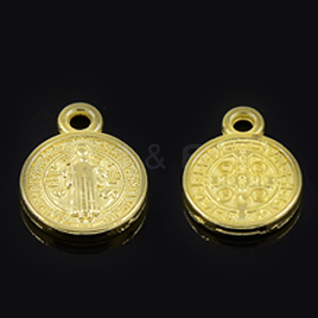 Tibetan Style Alloy Charms TIBEP-I022-G-1