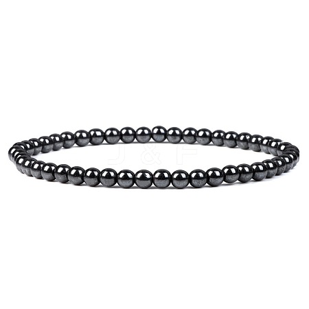 4MM Non-magnetic Hematite Stretch Bracelets RP2095-6-1