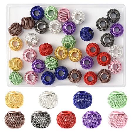 36Pcs 9 Colors Electrophoresis Iron Beads FIND-FS0004-07-1