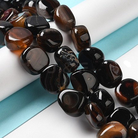 Natural Agate Beads Strands G-H295-D01-10-1