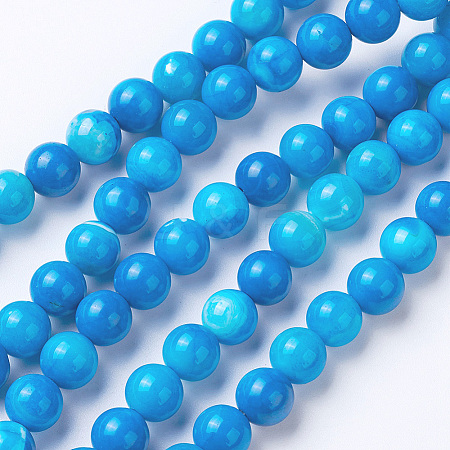 Natural Agate Beads Strands G-G754-09-8mm-1