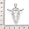 Brass and Synthetic Turquoise Pendants KK-T079-03B-P-3