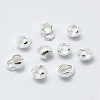 925 Sterling Silver Bead Tips Knot Covers STER-G027-25S-1