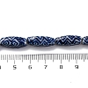 Handmade Blue and White Porcelain Beads Strands PORC-I027-11-4