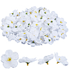 100Pcs Cloth Artificial Flower Head AJEW-GF0013-17C-1