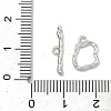 925 Sterling Silver Toggle Clasps STER-A051-01A-P-3