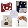 20Pcs 2 Colors Alloy Spring Gate Ring KEYC-NB0001-16-6