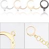 40Pcs 4 Colors 304 Stainless Steel Leverback Earring Findings STAS-UN0029-67-4