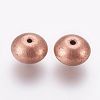 Tibetan Style Alloy Flat Round Beads TIBEB-5549-R-FF-2