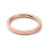 201 Stainless Steel Plain Band Ring for Women RJEW-I089-50A-RG-2