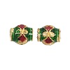 Chinese Style Alloy Enamel Beads ENAM-L015-29A-G-4