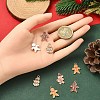 10Pcs 5 Styles Alloy Enamel Pendants FIND-YW0005-43-3