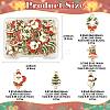 30Pcs 5 Styles Christmas Alloy Enamel Links FIND-FS0004-93-4