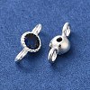 925 Sterling Silver Pave Cubic Zirconia Connector Charms STER-Z007-01P-03-2
