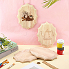 4Pcs Unfinished Rubber Wood Timber Board WOOD-FG0001-66A-5