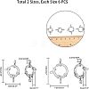 304 Stainless Steel Smooth Surface Spring Ring Clasps STAS-UN0001-02P-5