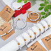 1Set Natural Howlite Beads Stretch Bracelets for Men Women BJEW-DC0001-19-5