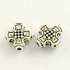 Tibetan Style Zinc Alloy Cross Beads X-TIBEB-Q053-06-1
