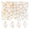 50Pcs 2 Colors Natural Cultured Freshwater Pearl Nuggets Charms PALLOY-PH01721-7