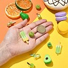 30Pcs 6 Styles Opaque Resin Pendants RESI-YW0001-67A-5