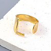 Vacuum Plating 201 Stainless Steel Cuff Rings RJEW-Z032-01G-L-2