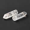 Natural Quartz Crystal Pointed Pendants G-D460-01W-4