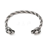 Viking 304 Stainless Steel Open Cuff Bangles for Men BJEW-U001-07F-G-2