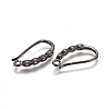 Brass Micro Pave Clear Cubic Zirconia Earring Hooks ZIRC-L075-55A-2
