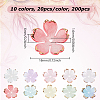 200Pcs 10 Colors Resin Bead Caps FIND-DR0001-40-2