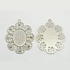 Alloy Pendant Cabochon Settings X-PALLOY-CJX88-P-LF-4