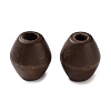 Spray Painted Wooden European Beads WOOD-A029-05A-1