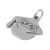 Non-Tarnish 304 Stainless Steel Pendants STAS-L279-016P-2