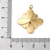 316 Stainless Steel Rhinestone Pendants STAS-K258-39B-G-3