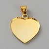 925 Sterling Silver Pendant Cabochon Settings STER-WH0007-18G-1