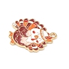 Thanksgiving Day Alloy Enamel Pendants ENAM-I076-01G-07-2