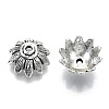 Tibetan Style Alloy Bead Caps TIBEP-S319-104AS-RS-1