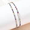 925 Sterling Silver Pave Colorful Cubic Zirconia Tennis Necklaces for Women NJEW-C096-01B-P01-1