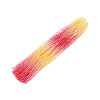 Gradient Color Baking Painted Glass Bead Strands DGLA-A039-T6mm-A02-1