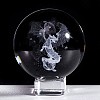 Inner Carving Dragon Glass Crystal Ball Diaplay Decoration PW-WG97B81-01-1