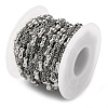 304 Stainless Steel Cable Chains with Beads CHS-F020-05P-3