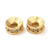 Rack Plating Brass Cubic Zirconia Beads KK-K349-03G-1